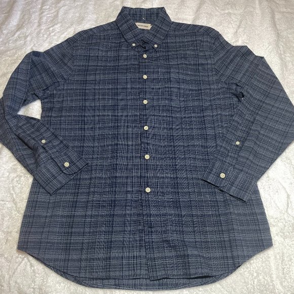 Taylor Stitch Blue Plaid Casual Button Down Shirt - Picture 1 of 5